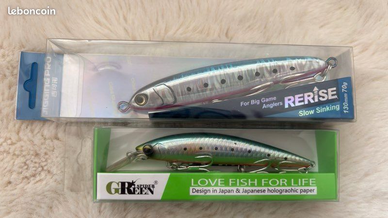 Leurre souple monté Nitro shad 150 sardine de chez Illex monté sur VDslimGP 95 g