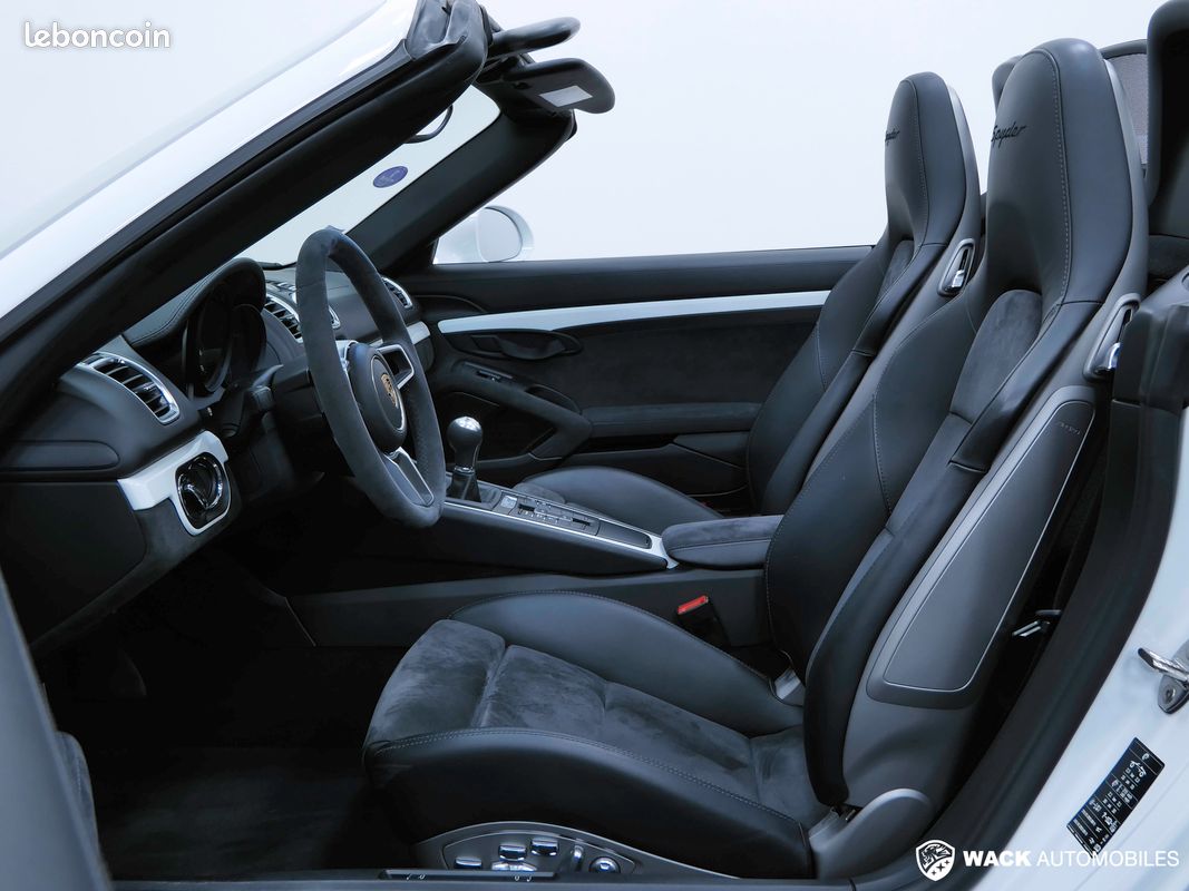 Porsche BOXSTER 981 SPYDER 3.8L 375 CV / FAIBLE KILOMÉTRAGE / FULL CUIR / SIÈGES SPORT PLUS ADAPTATIFS (image 3)
