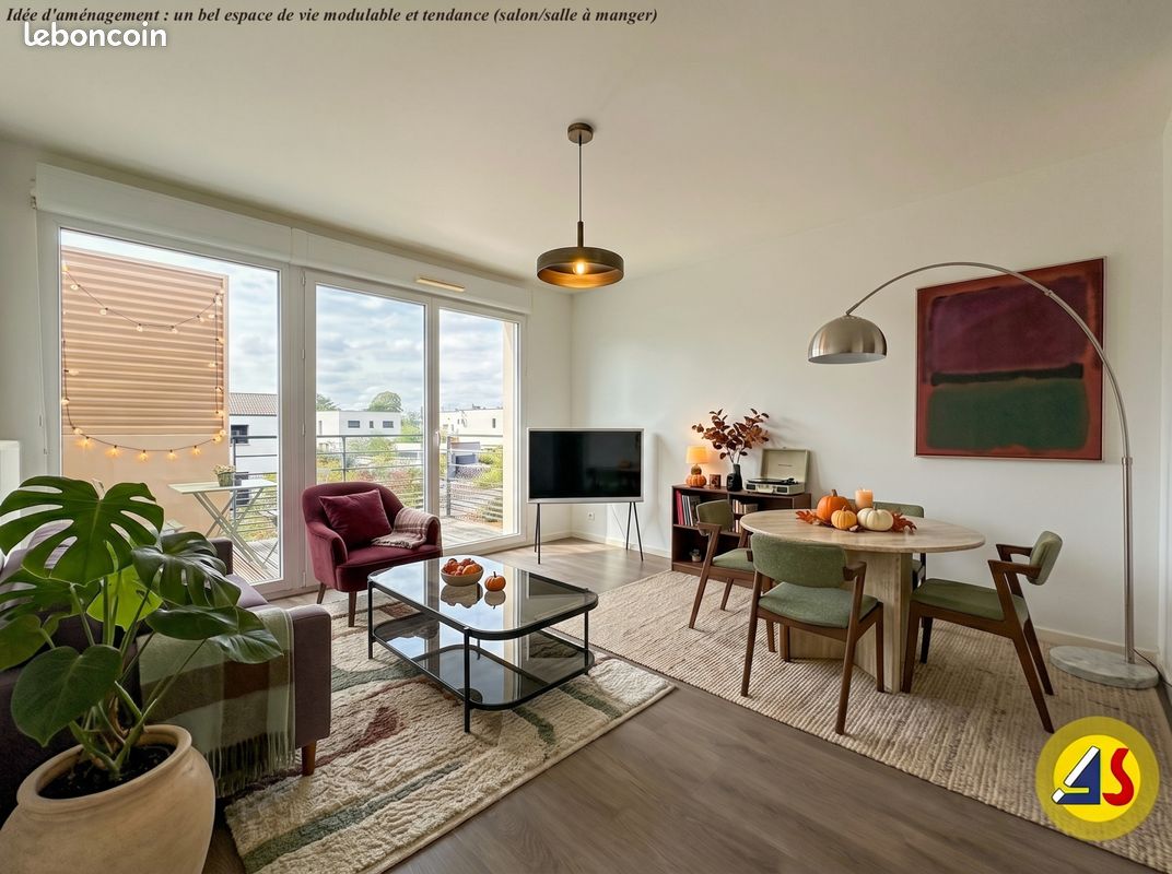 Appartement 3 pièces 64 m² · à Couëron · 64 m² · 184 600 €