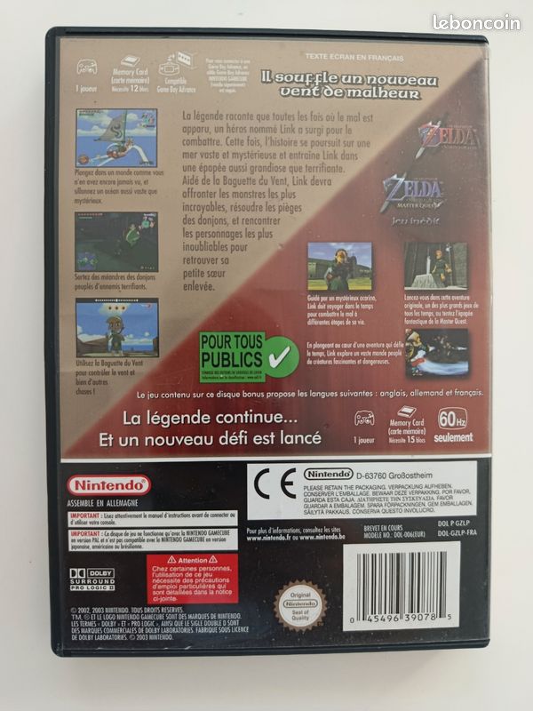 đ
Zelda The Wind Waker Collector GameCube (image 3)