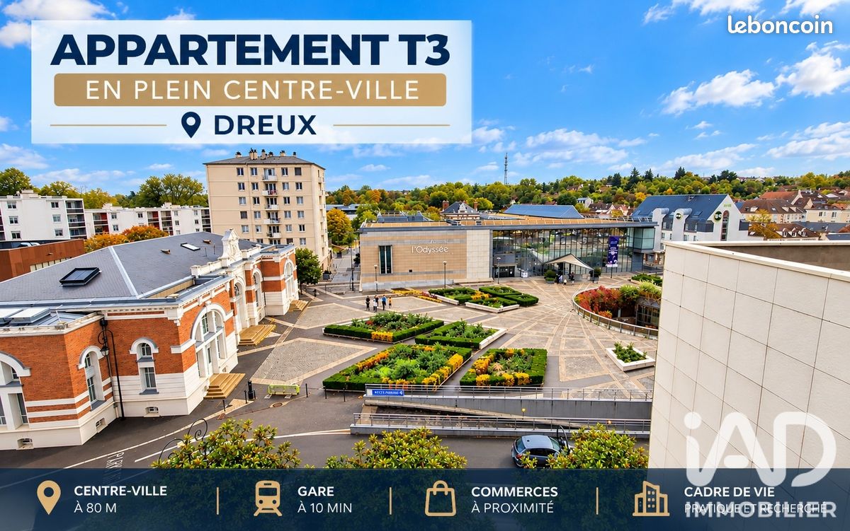 Appartement 3 pièces 72 m² · à Dreux · 72 m² · 137 000 €