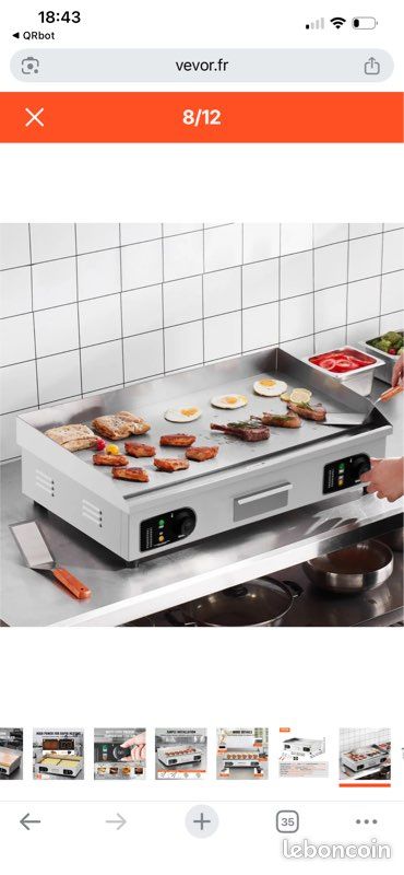 VEVOR Plancha Électrique 4400 W (image 2)