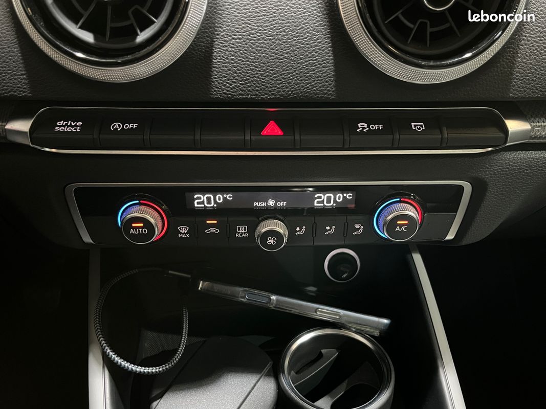 AUDI A3 Berline 1.0 TFSI 115 DESIGN - CarPlay - Coffre Electrique - Keyless - Suivi Complet - 2ᵉ Main - GARANTIE 12 MOIS (image 18)