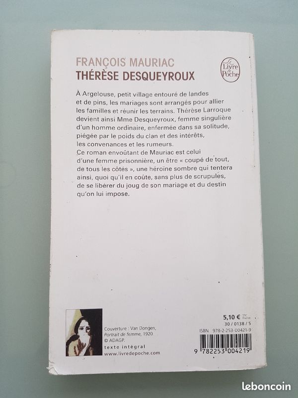 Livre Thérèse Desqueroux (image 2)