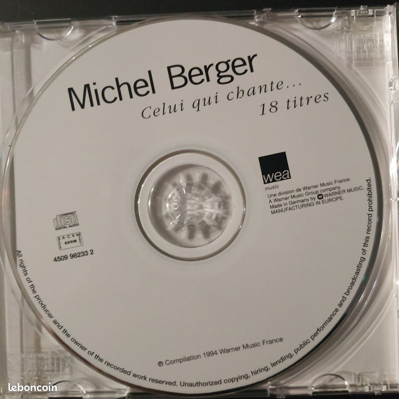 CD Michel Berger (image 2)