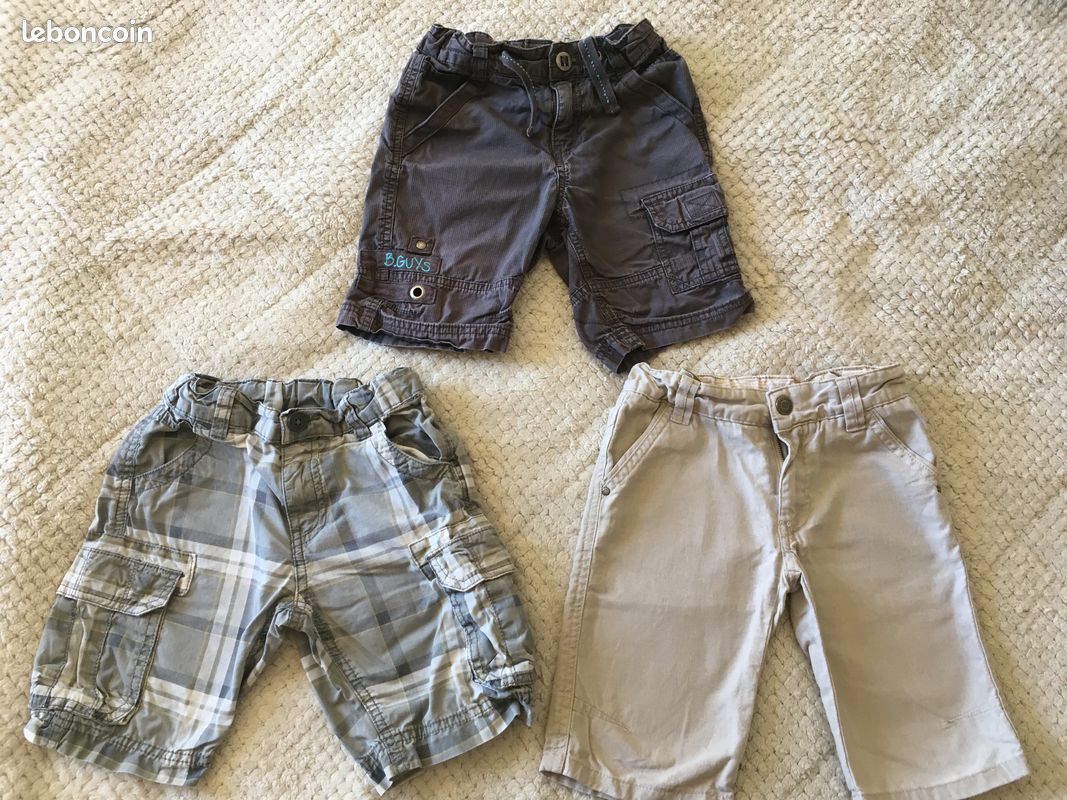 Lot de 3 shorts ajustables en excellent état - 4 ans (image 1)