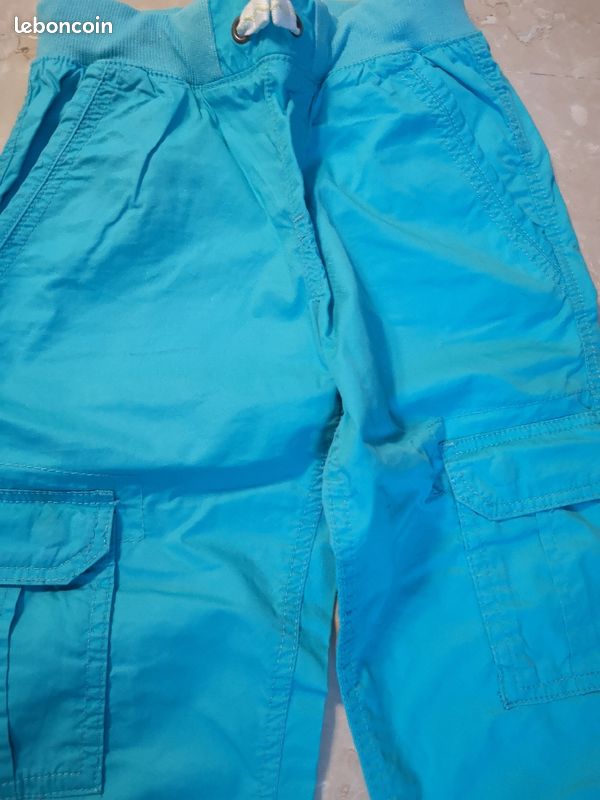 Pantalon et bernuda turquoise neuf (image 2)