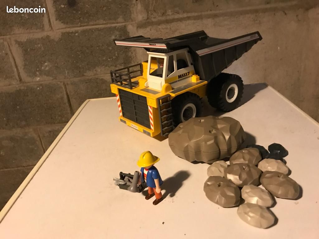 Playmobil_4037-A_Tombereau_gros camion de chantier_bon état (image 2)
