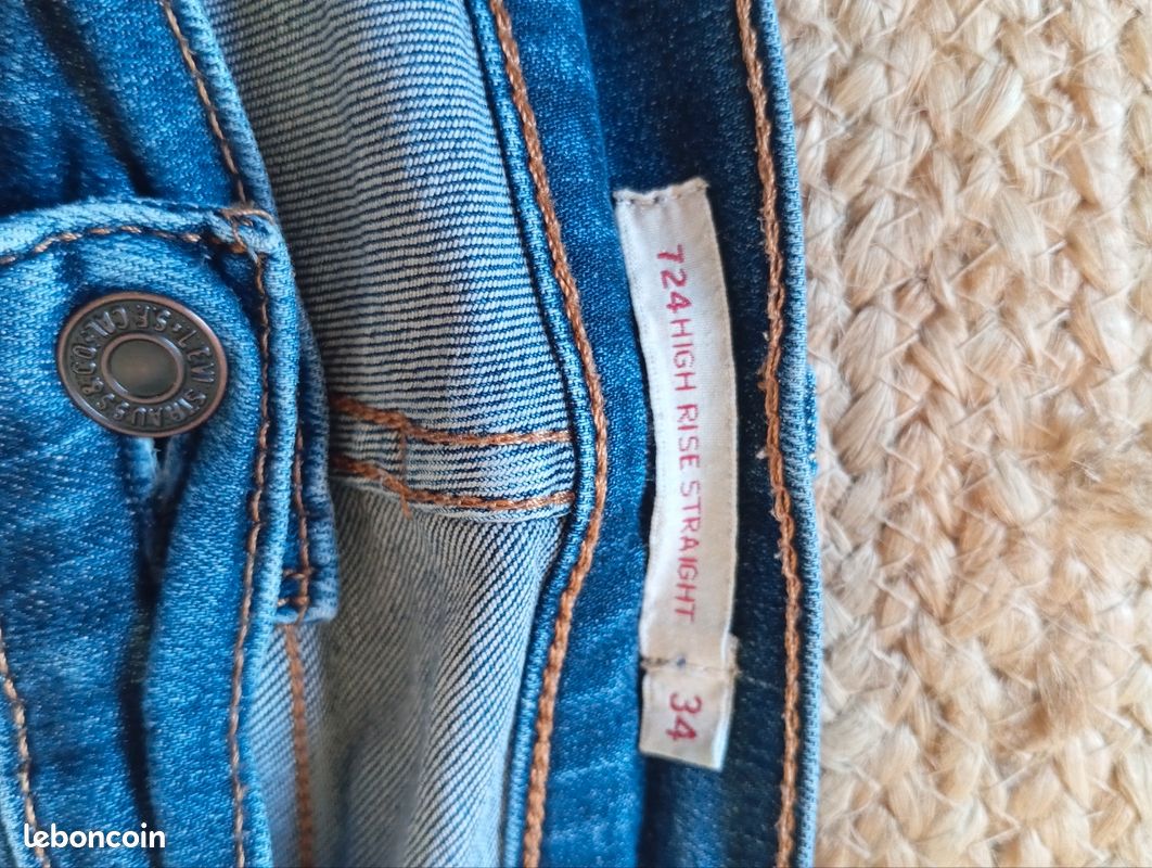 Jupe En Jeans évasée High Use By Claire Campbell - Taille 38, Gris/bleu, Neuve Sans étiquette