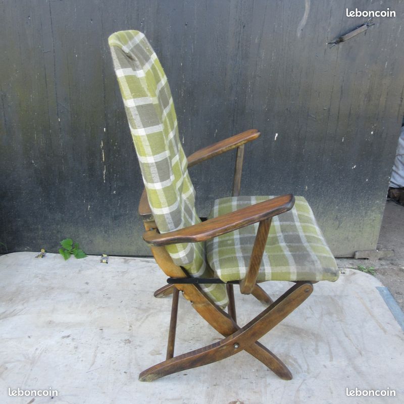 Fauteuil orientable modulable relax scandinave années 50 60 à restaurer (image 8)