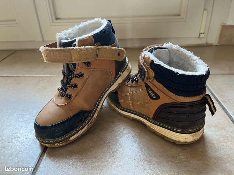 Boots après-ski enfant rouge - Sport & Plein air