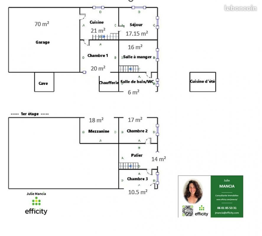 Maison 6 pièces 140 m² - Sireuil 16440 (image principale 9)
