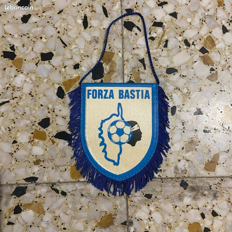 Fanion Rare Sporting Etoile Club Bastia - Coupe De France 1972, Dimensions 26x20 Cm