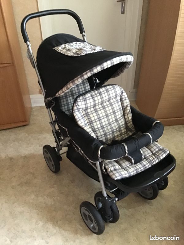 Bambisol Poussette Jumeaux Enfant Poussette Double Pour Jumeaux Et