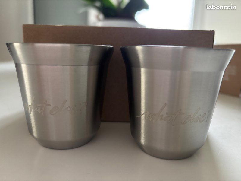 Barista & Co - Tasses Avec Cadre En Acier - 2 Pcs