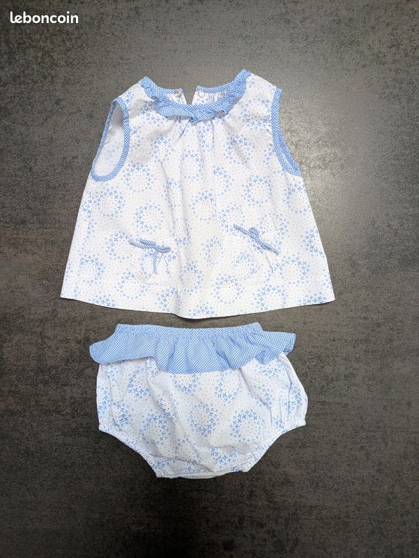 Ensemble fille blouse+boomer Jacadi (image 2)
