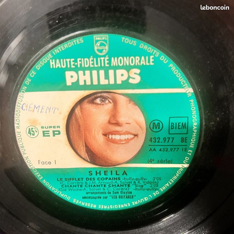 Sheila - Le Sifflet Des Copains - Vinyl 45 t (image 3)