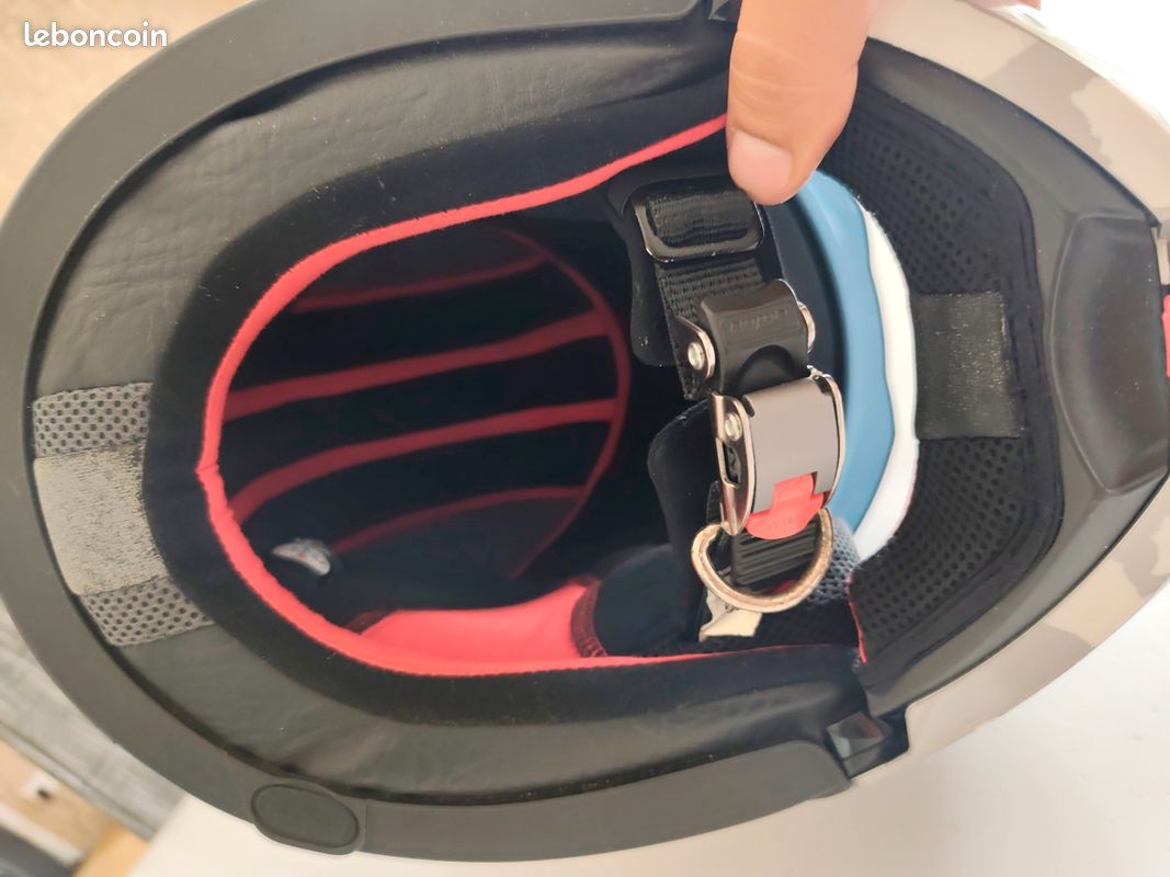 Je vends un casque moto modulable Nolan N91 Classic N-Com, en taille L (environ 59/60 cm) (image 3)