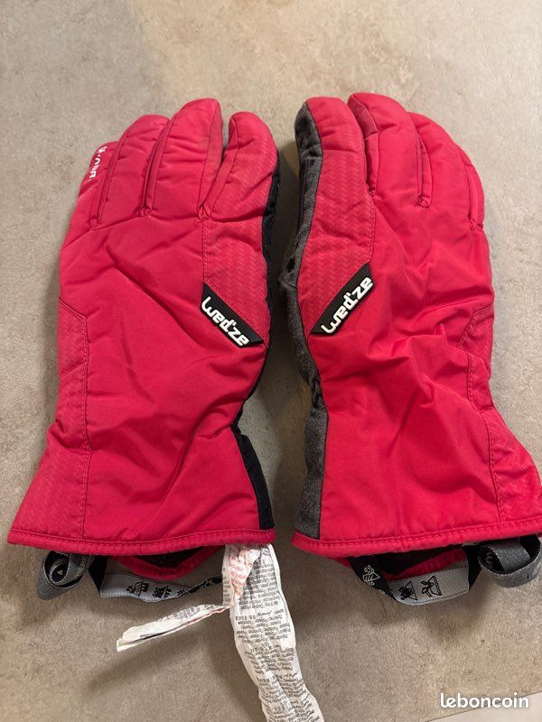 Gants de ski enfant rouge Wed’ze 12 ans (image 3)