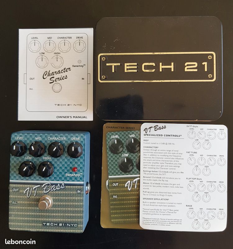 Tech 21 SansAmp Character Series - VT Bass V1- Effet Basse (image 1)