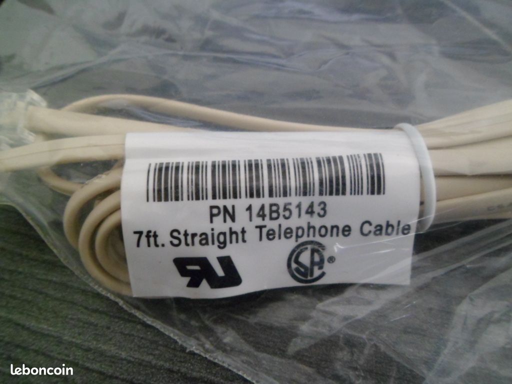Prise + cable téléphone (image 2)