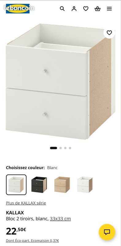 Tiroirs KalLax ikea (x2) (image 3)