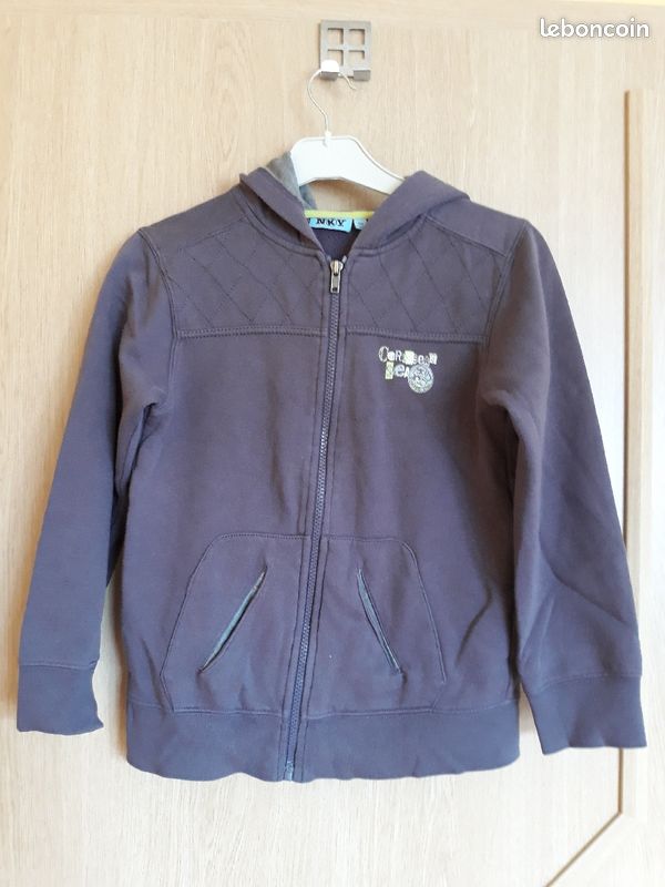 Gilet zippé avec poches Kiabi 10ans (image 1)