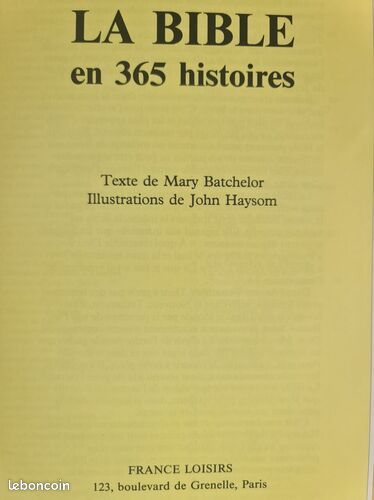 [Livre] La Bible en 365 histoires - Bon état (image 2)