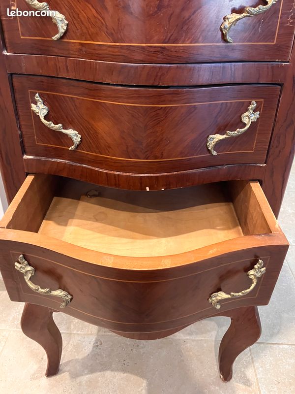 Semainier bois style Louis XV meuble rangement (image 5)
