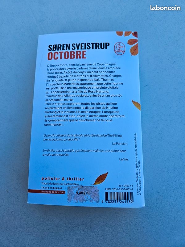 Octobre – Søren Sveistrup – Le Livre de Poche (image 5)