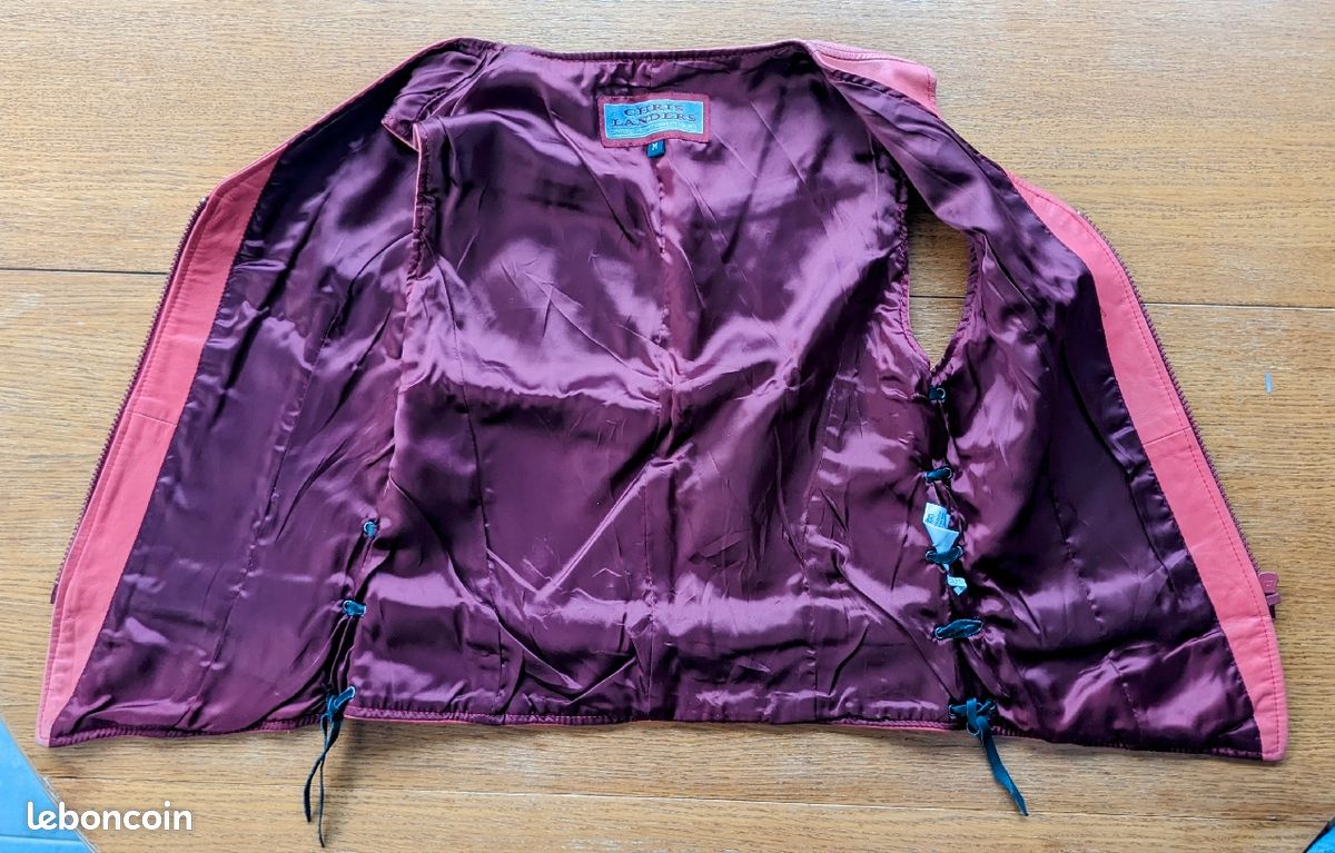 Gilet veste cuir femme (image 6)