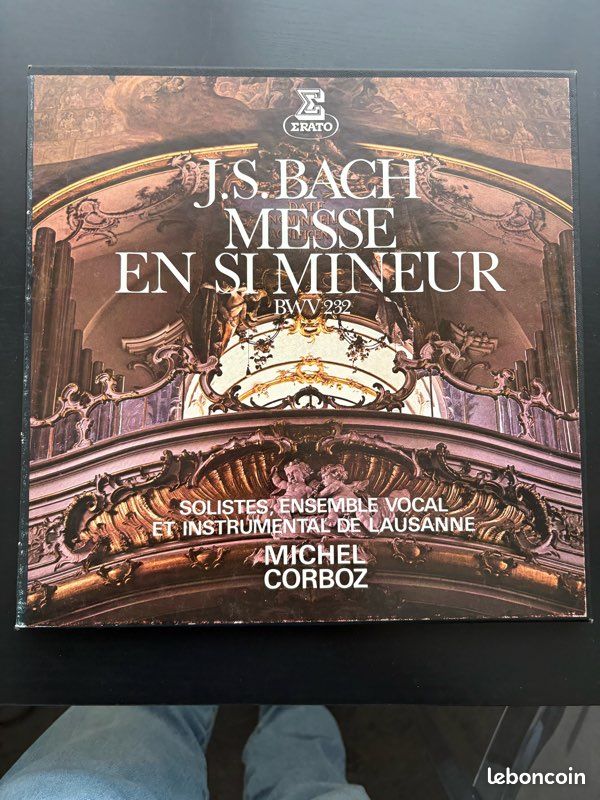 Coffret 3 vinyles Messe en Si de JS Bach par Michel Corboz 1972 (image 1)