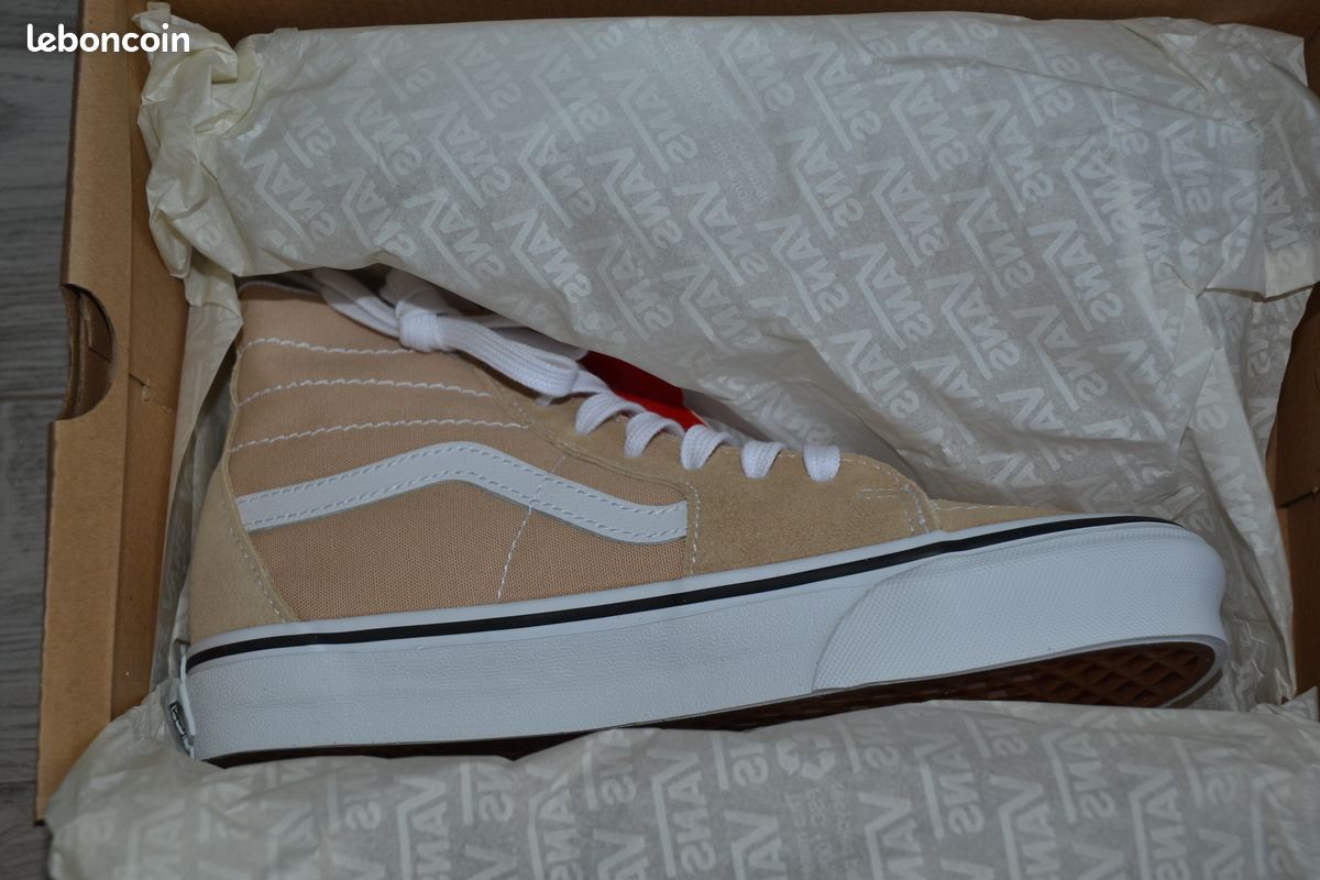 Baskets VANS SK8-Hi femme beige taille 38 [Neuves] (image 5)