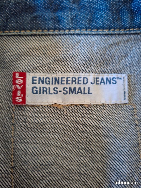 Veste Levi's Engineered Jeans Girls Années 2000 Taille S (image 3)