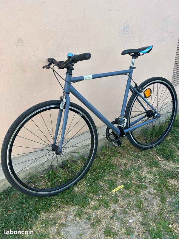 Velo Elops Velo Ville Fixie VELO VILLE SINGLE SPEED 500 GRIS