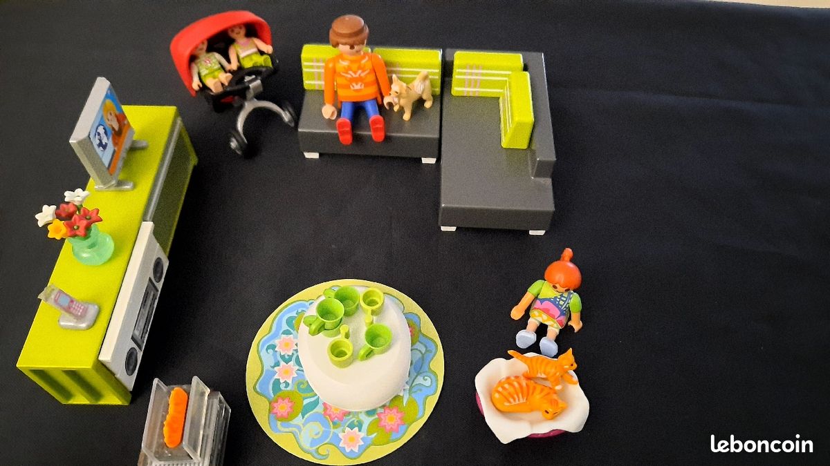Chambre des parents playmobil +salon (image 2)