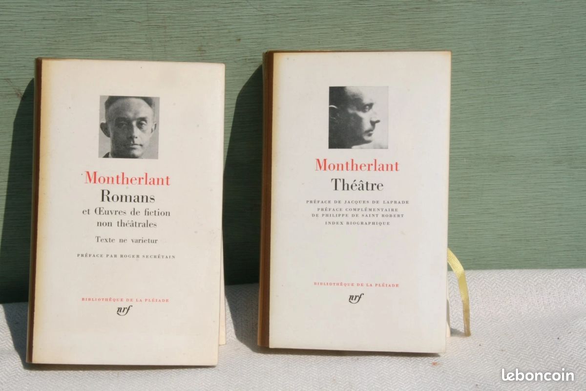Lot de 2 pléiades Montherlant romans , théâtre (image 1)
