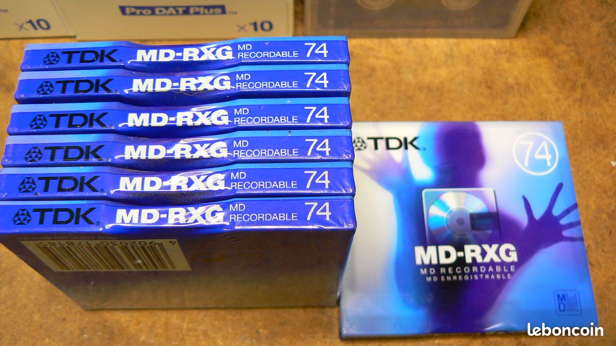 Nouveau mini disque scellé TDK MD-rxg 74eb, mini disque, coque de super précision, MD enregistrable, 2000 - France