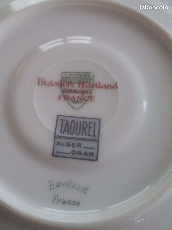 Lot de Tasses sous tasses Haviland porcelaine de Limoges (image 15)