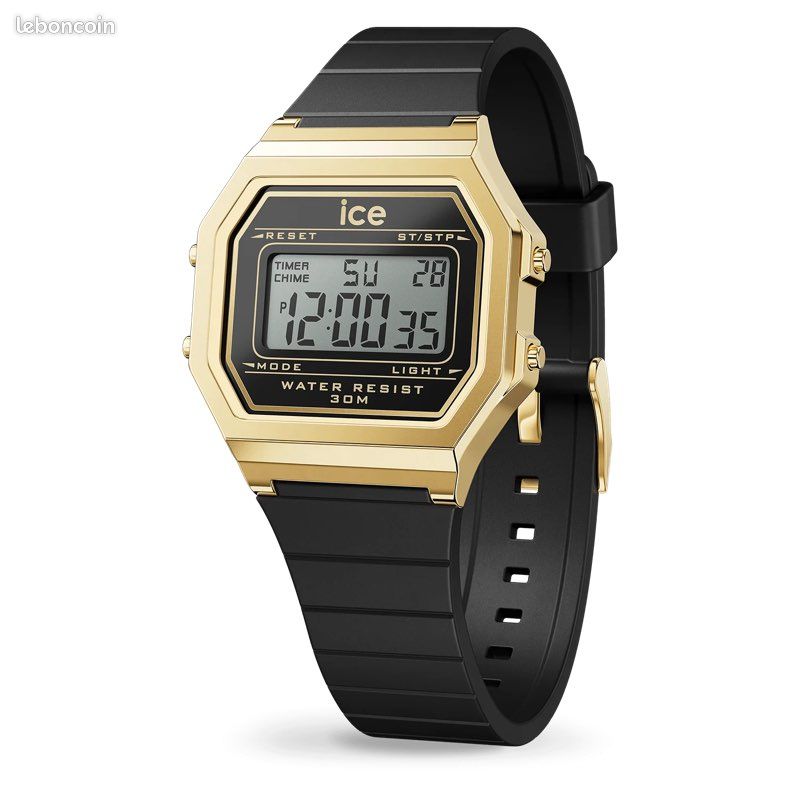 Ice Watch digit rétro Black gold Small (image 1)