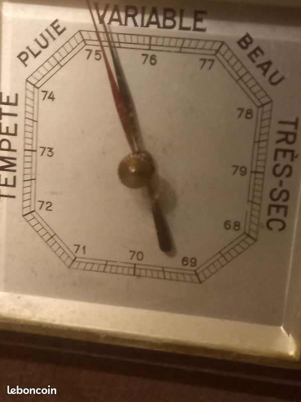 Baromètre thermomètre années 30 (image 9)
