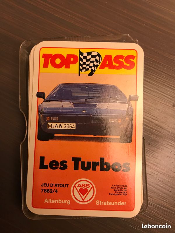 Lot de 6 jeux Top ASS , Turbo Autos motos an80 avec fiche