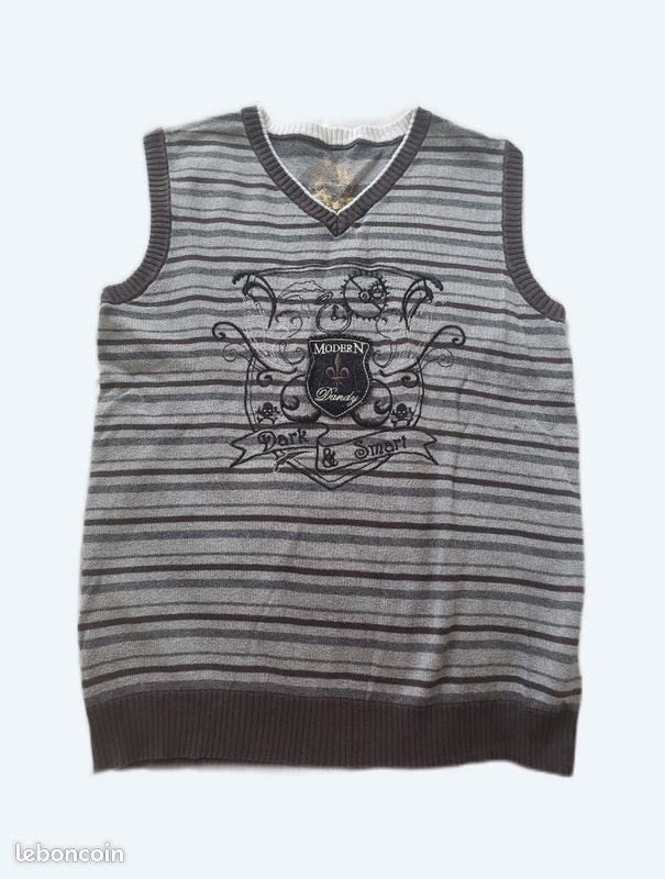 Pull sans manches léger type anglais 12 ans (image 1)