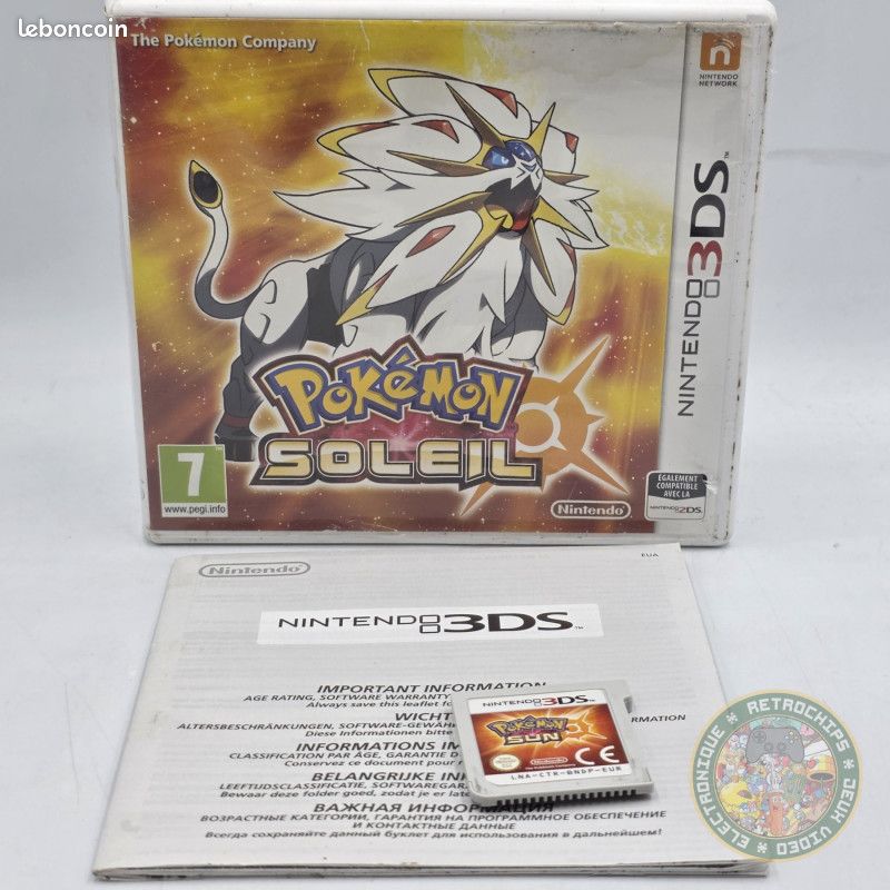 Pokémon Soleil 3DS – FR – EC – Testé – Envoi 24/48h (image 1)