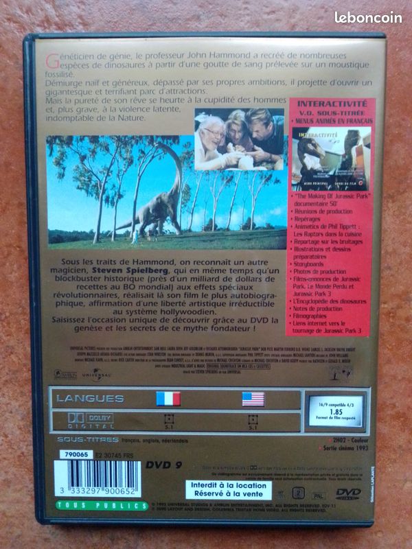 Dvd jurassic park (image 2)