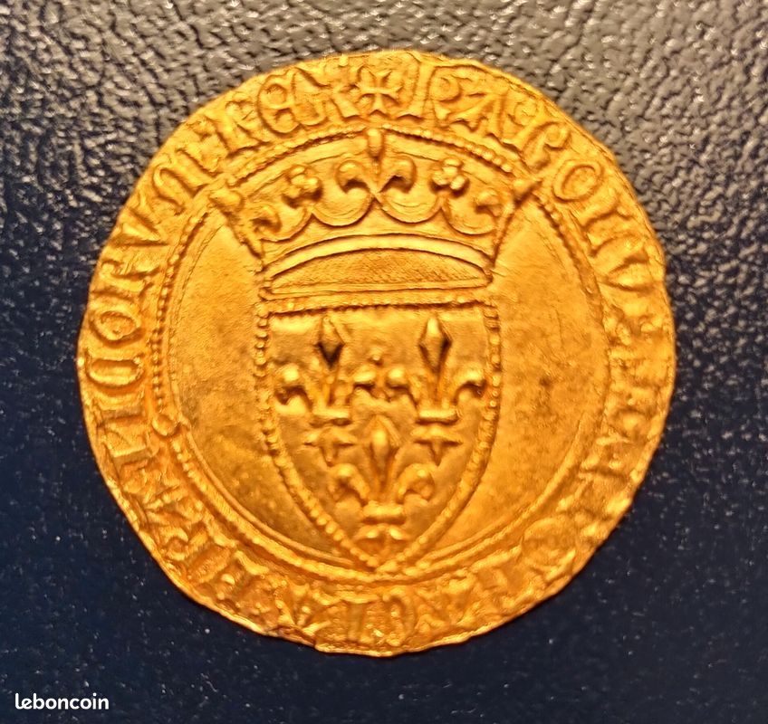 Ecu d'or Charles VI - SUP (image 1)