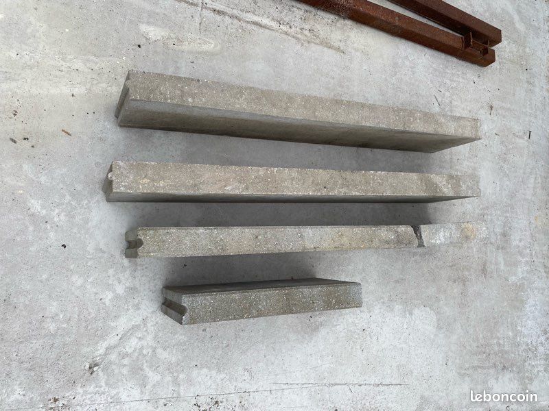 Bordures béton emboîtables type puzzle – 100 x 20 x 6 cm (image 1)