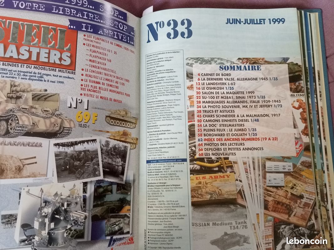 Lot de revues "STEEL MASTERS" avec reliure (du N°25 à 36) (image 4)