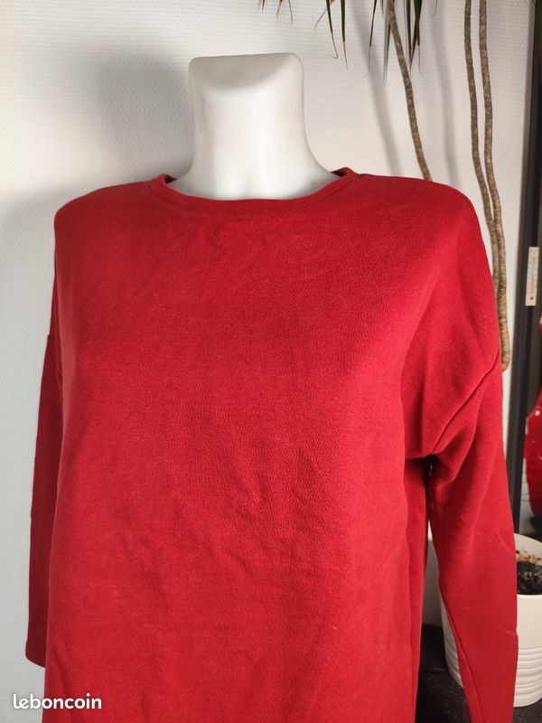 Sweat rouge - Pull & Bear Taille S (image 9)