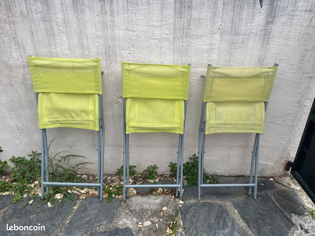 Lot chaises de jardin (image 3)